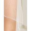Sluier 123S van soft tule met 39 Swarovski steentjes, 220 cm - Afbeelding 2