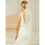 Sluier 993S van zachte tule, 100 cm